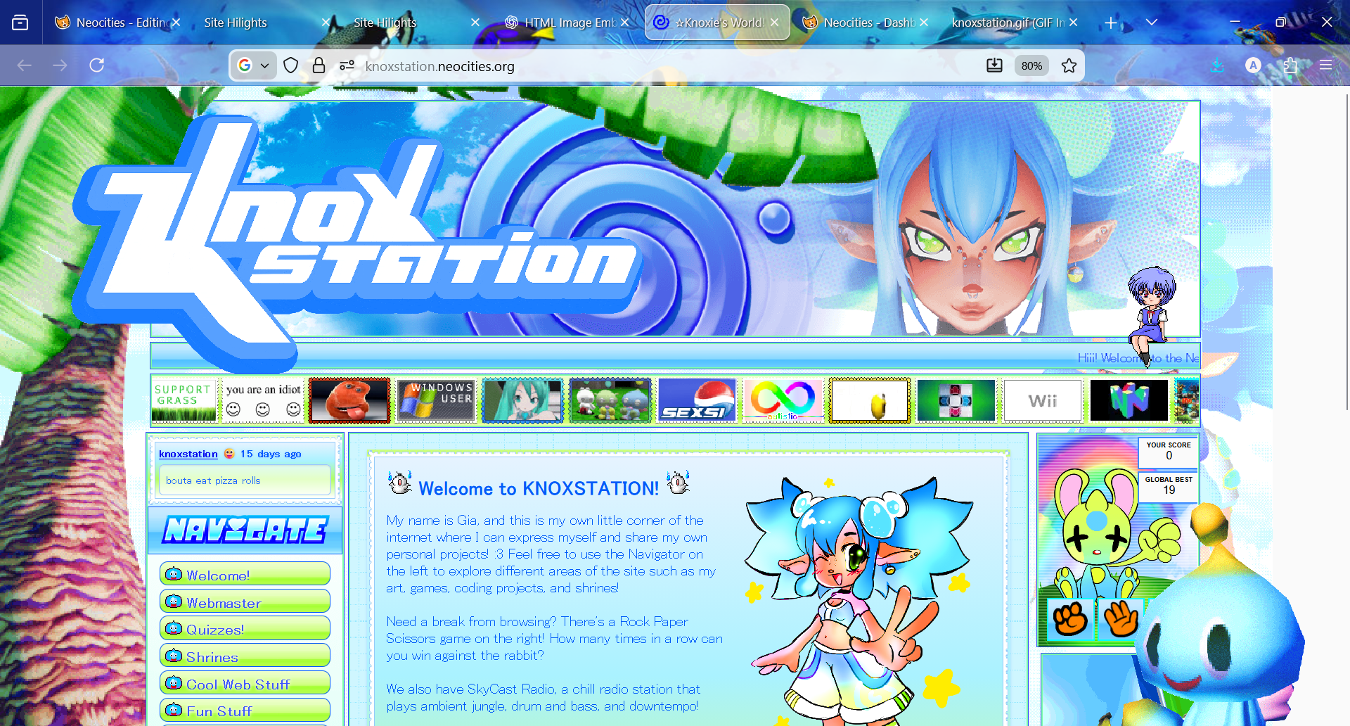 Knoxstation homepage screenshot